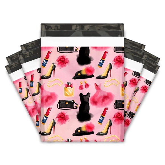 Chic Pink (25) Fashion 10X13 Themed Poly Mailers - Picture 1 of 2
